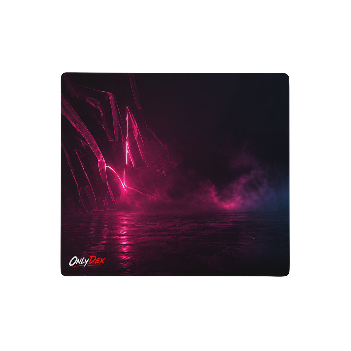 PHASE//SHIFT Gaming Mousepad in Weiß in 45,8 × 40,7 cm – Vorderansicht