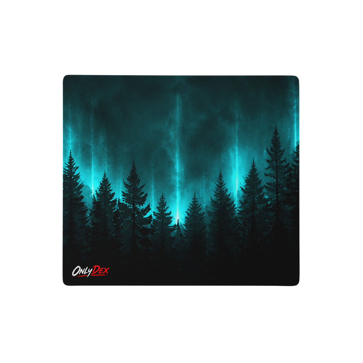 WILD//GLOW Gaming Mousepad in Weiß in 45,8 × 40,7 cm – Vorderansicht