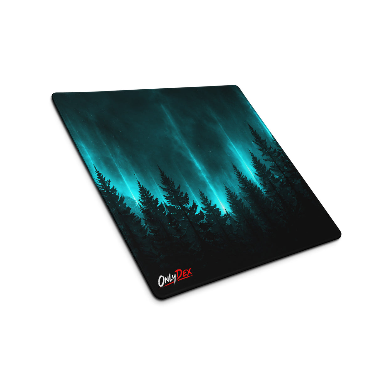 WILD//GLOW Gaming Mousepad in Weiß in 45,8 × 40,7 cm – Vorderansicht