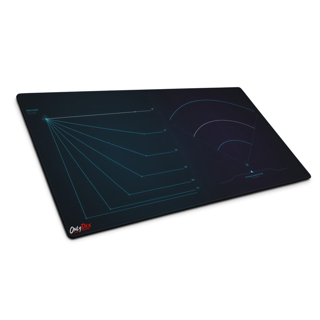CALIBRATED Gaming Mousepad in Weiß in 91,4 × 45,7 cm – Vorderansicht