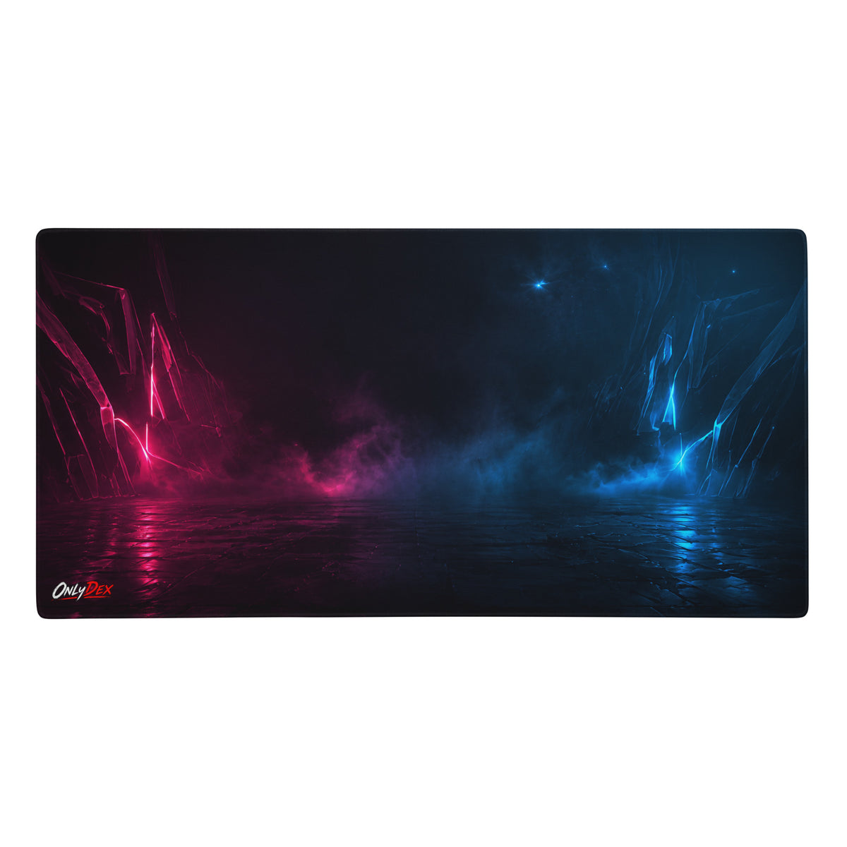 PHASE//SHIFT Gaming Mousepad in Weiß in 91,4 × 45,7 cm – Vorderansicht