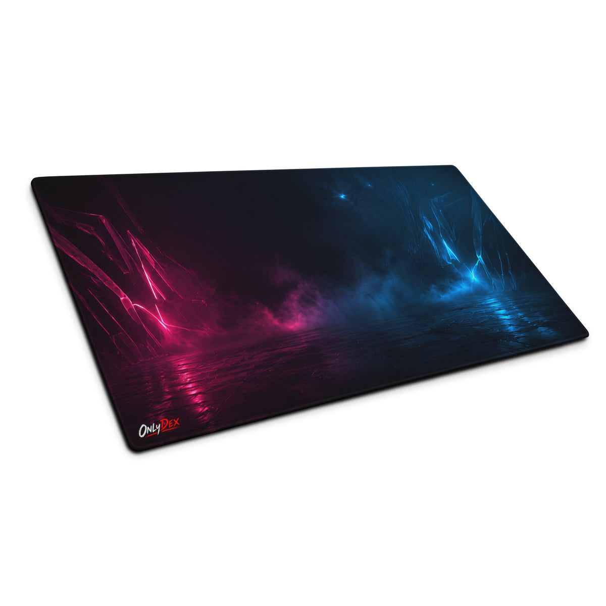 PHASE//SHIFT Gaming Mousepad in Weiß in 91,4 × 45,7 cm – Vorderansicht