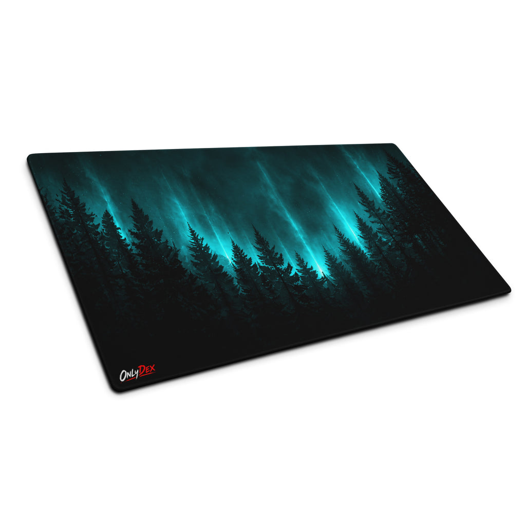 WILD//GLOW Gaming Mousepad in Weiß in 91,4 × 45,7 cm – Vorderansicht