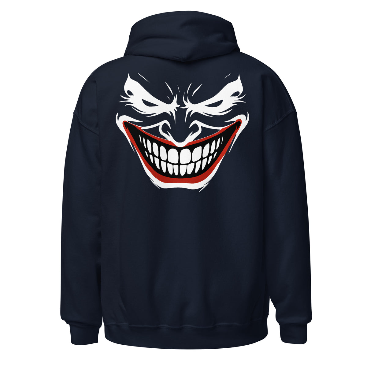 Navyblauer MCCCXII JOKER Hoodie von hinten mit großem Rückenmotiv