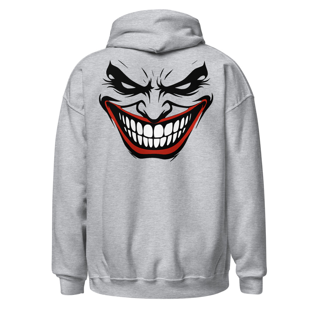 Sportgrauer MCCCXII JOKER Hoodie von hinten mit großem Rückenmotiv