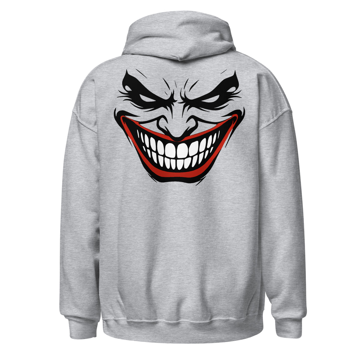 Sportgrauer MCCCXII JOKER Hoodie von hinten mit großem Rückenmotiv