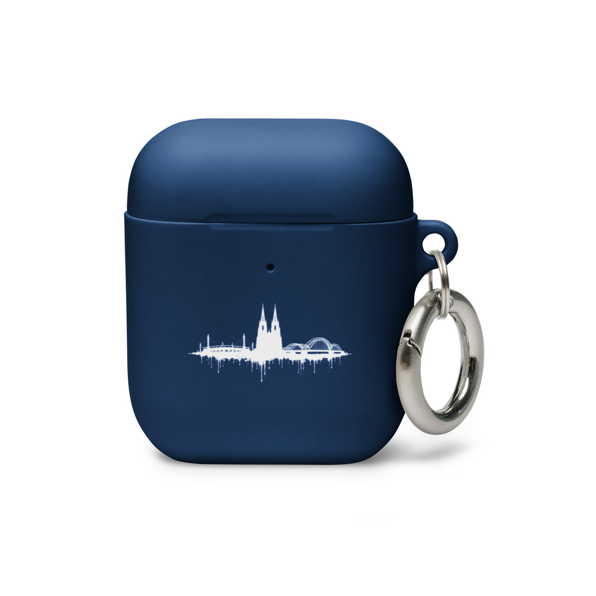KÖLLE VERLÄUFT AirPods Case in Dunkelblau für AirPods – Vorderansicht