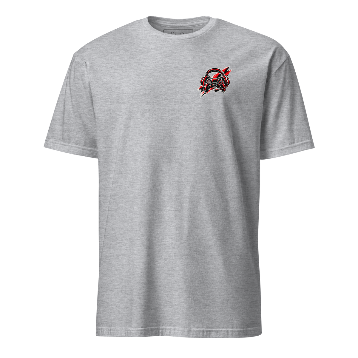 Gamer Girl Mode T-Shirt in Sportgrau – Vorderansicht