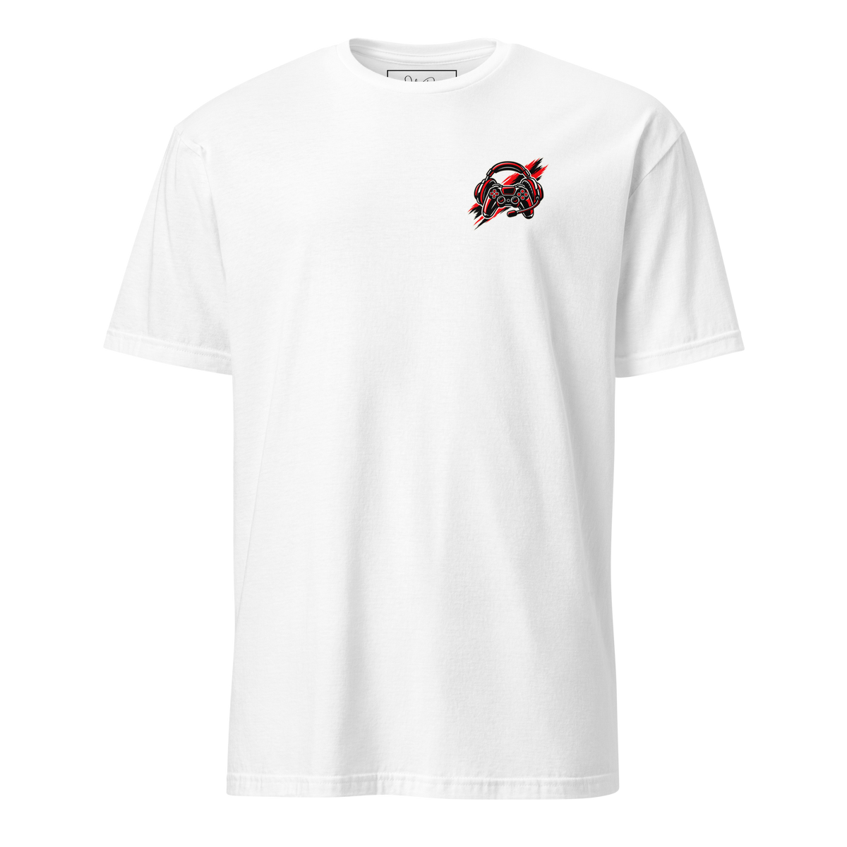 Gamer Girl Mode T-Shirt in Weiß – Vorderansicht