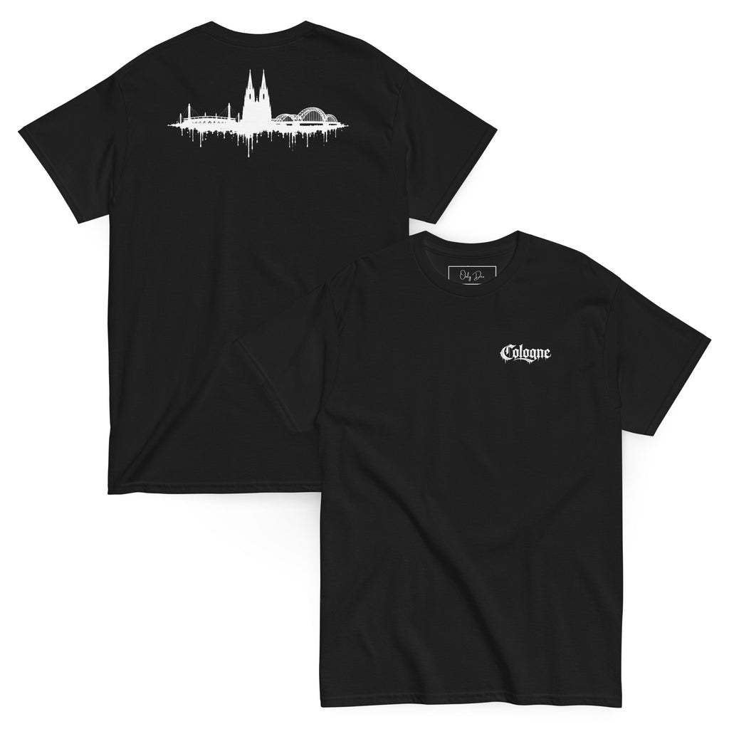 KÖLLE VERLÄUFT T-Shirt in Schwarz – Vorder- und Rückansicht