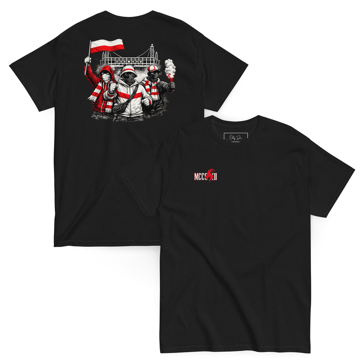Köln Ultras T-Shirt in Schwarz – Vorder- und Rückansicht