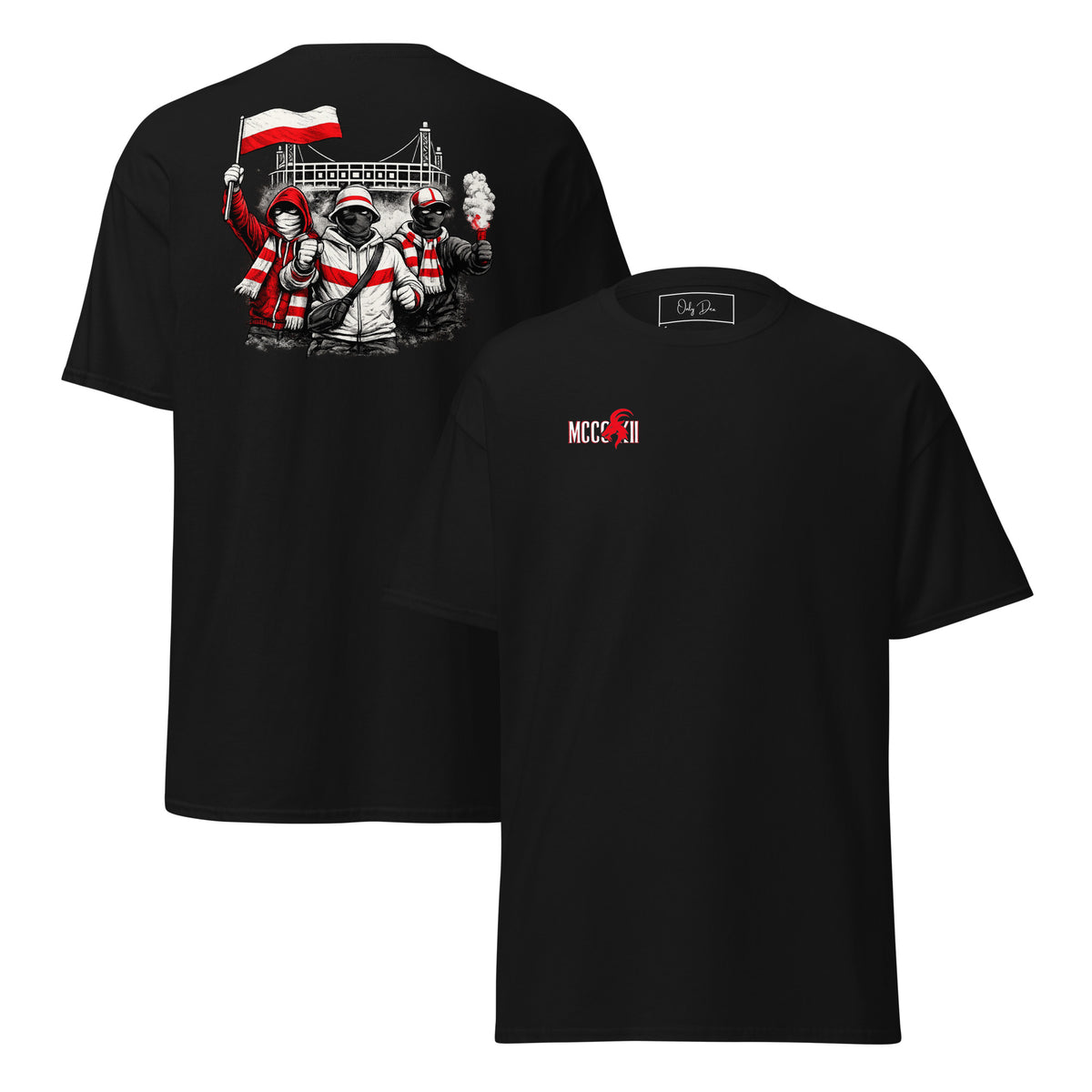 Köln Ultras T-Shirt in Schwarz – Vorder- und Rückansicht