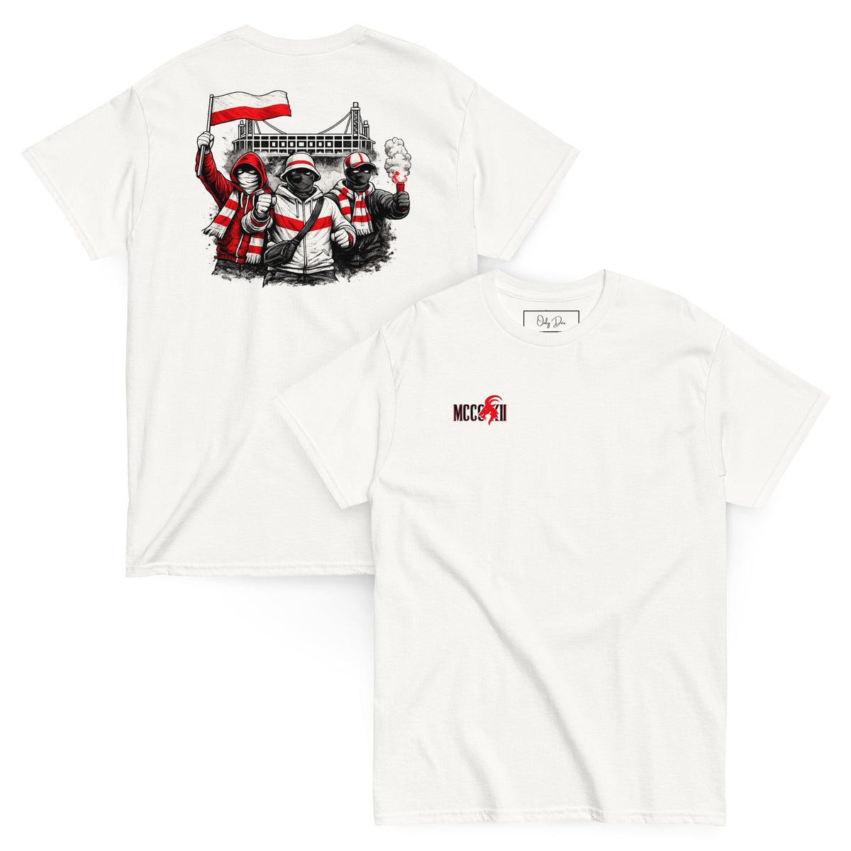 Köln Ultras T-Shirt in Weiß – Vorder- und Rückansicht