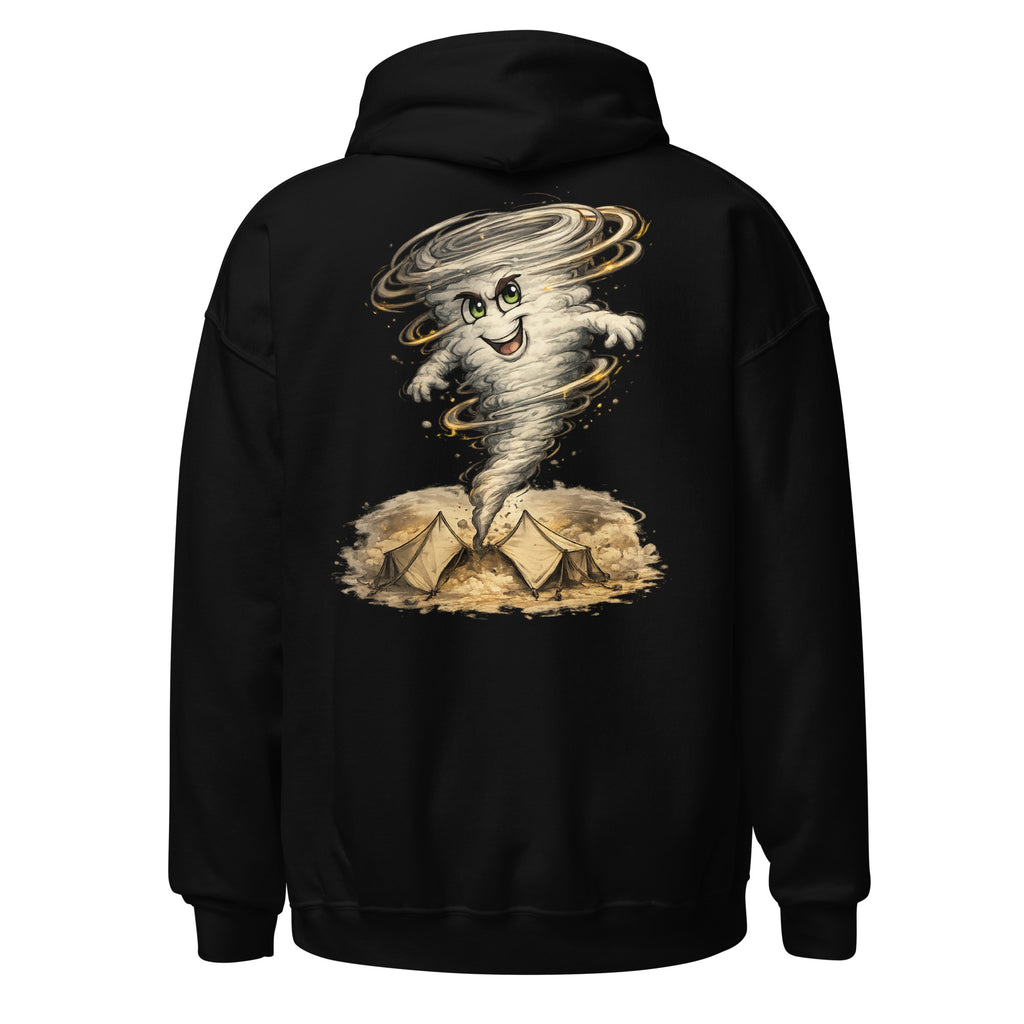Play Fast or Stay Last Gaming Hoodie in Schwarz – Rückansicht