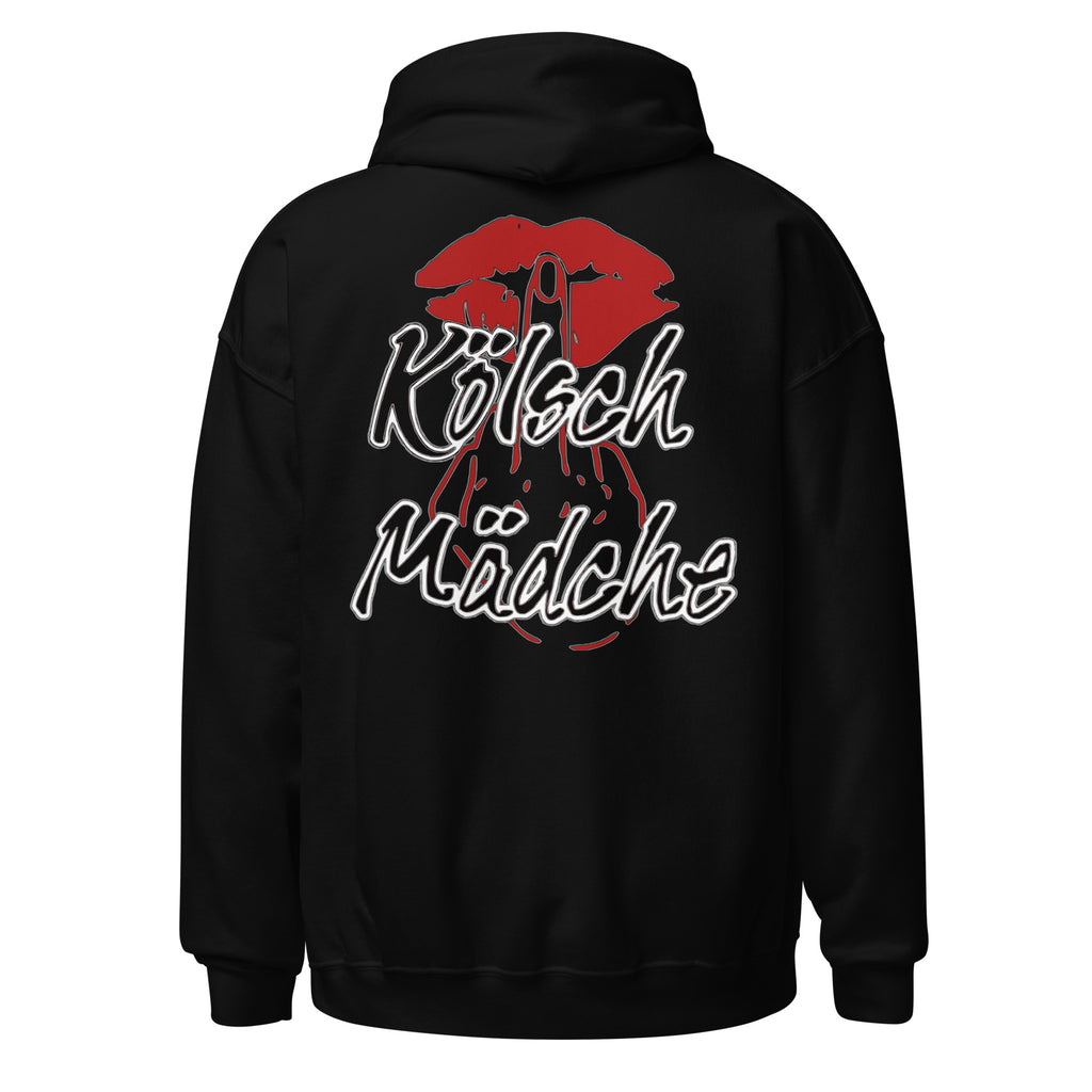 Kölsch Mädche Hoodie in Schwarz – Rückansicht