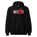 MCCCXII Hoodie in Schwarz – Vorderansicht