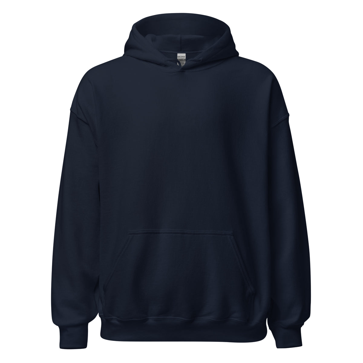 NO LIGHT AT NIGHT Hoodie in Dunkelblau – Vorderansicht