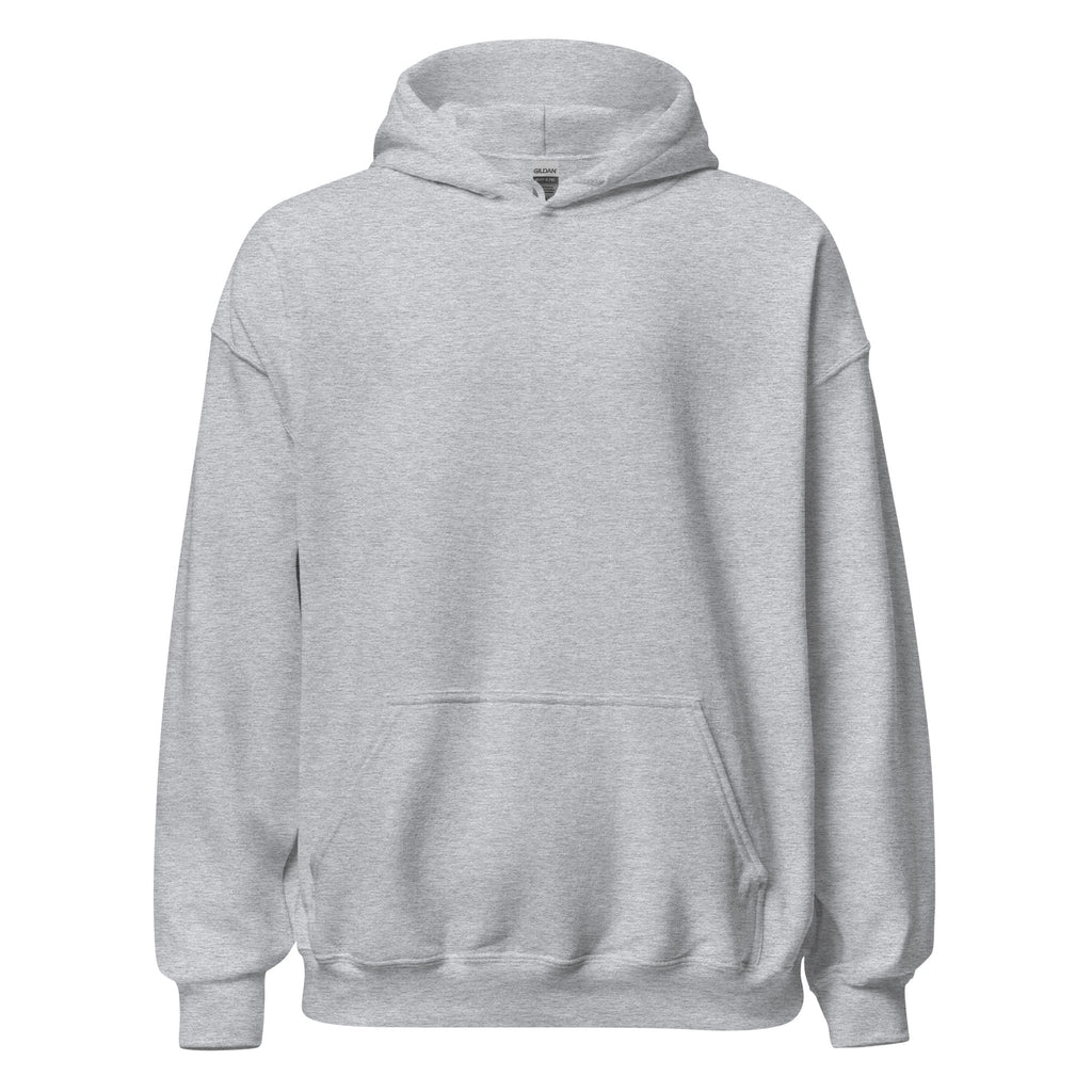 NO LIGHT AT NIGHT Hoodie in Sportgrau – Vorderansicht