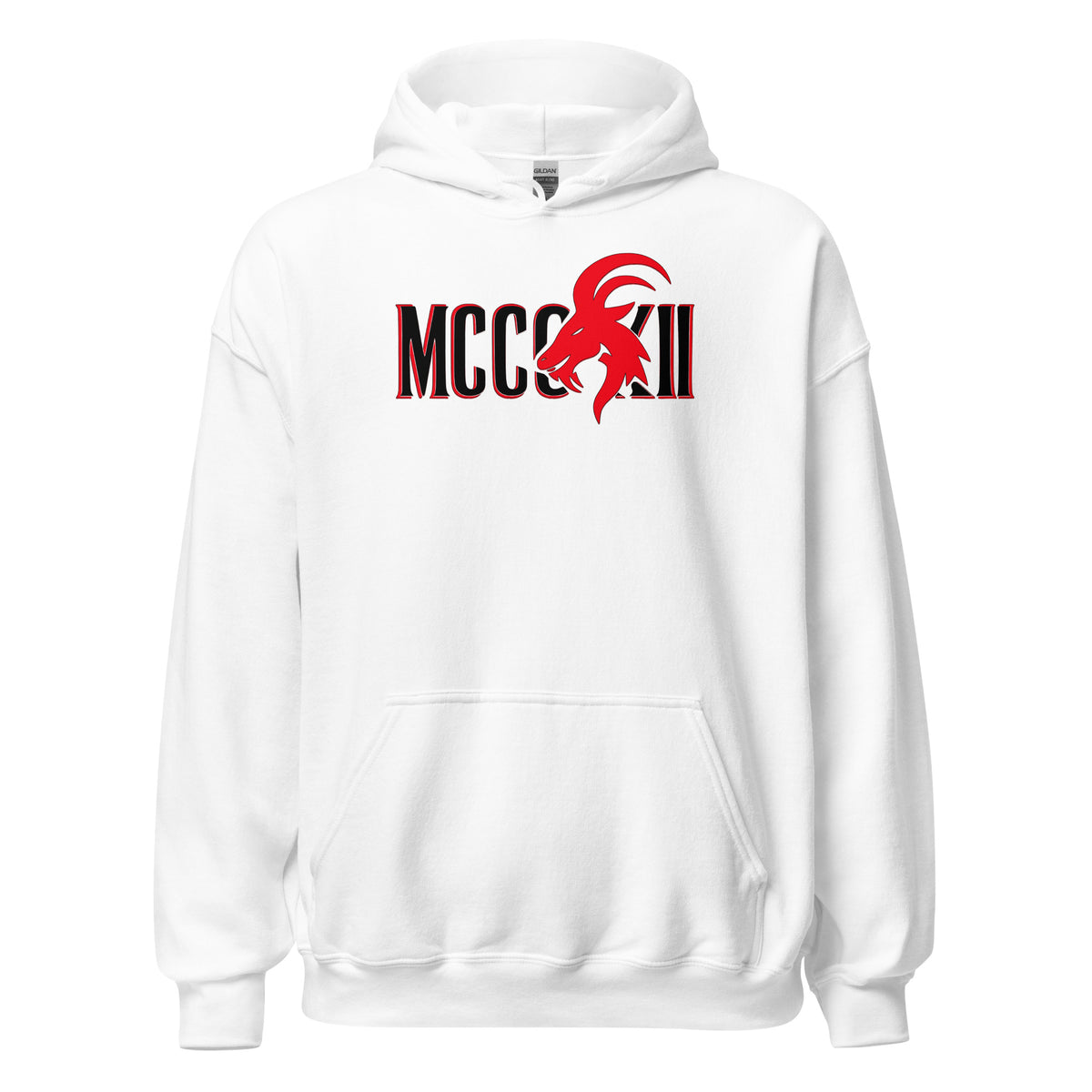 MCCCXII Hoodie in Weiß – Vorderansicht